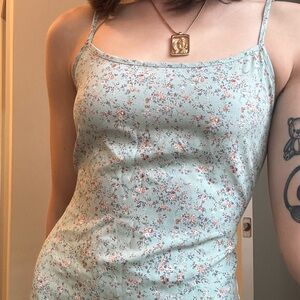 Brandy Melville Robin Egg Paulina midi dress